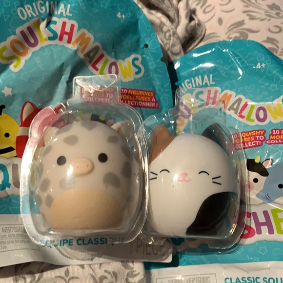 5 types:Squishmallow SQUOOSHEMS CLASSIC SQUAD Winston the owl/bee/cow/Rosie/cat - Picture 2 of 7